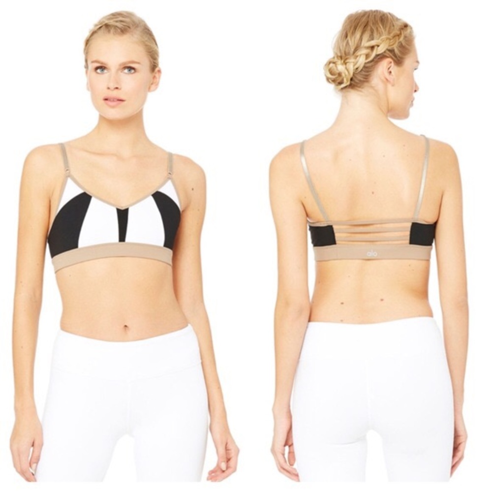 Alo Yoga Trace Bra with adjustable straps